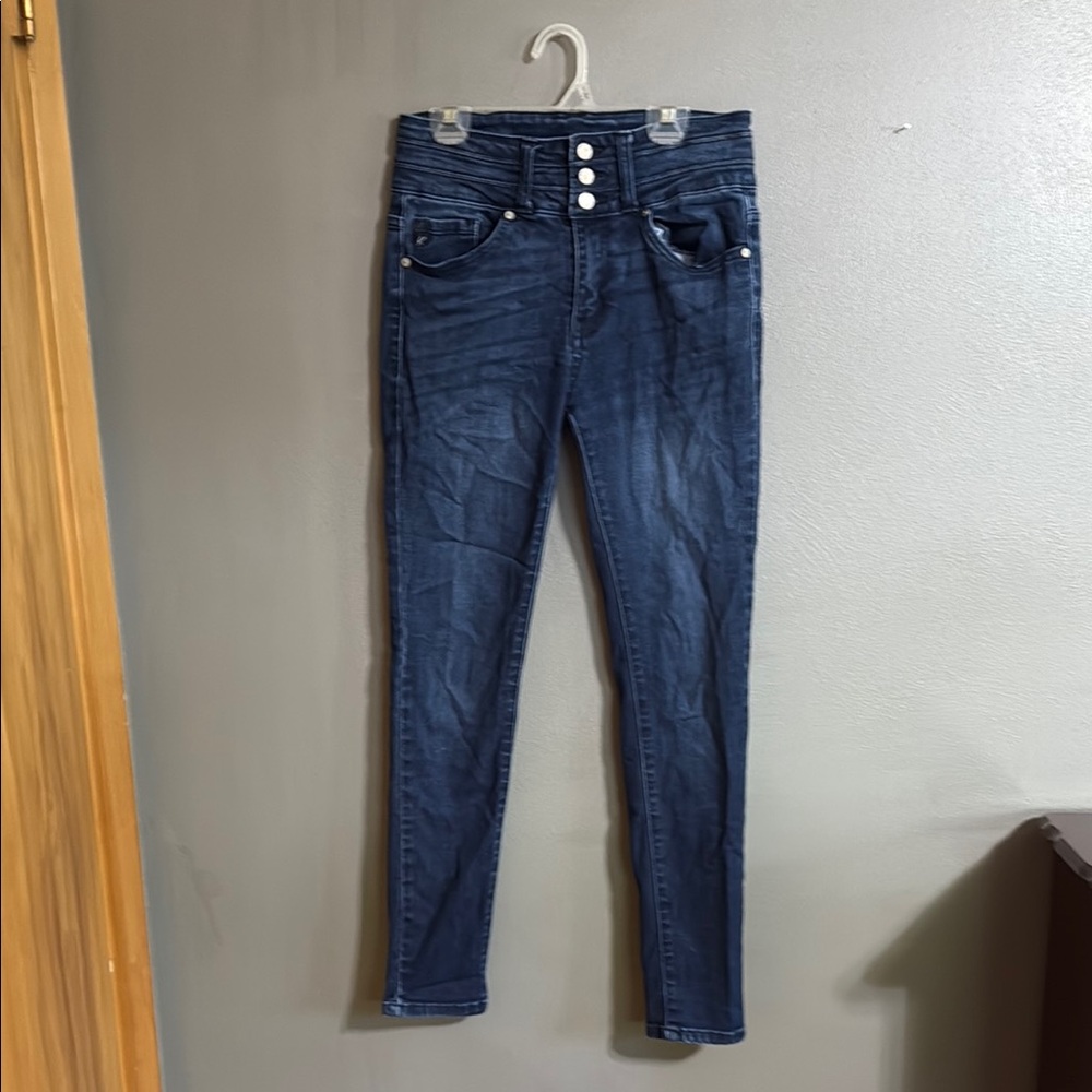 KanCan Blue High Rise Jeans with Slim Fit